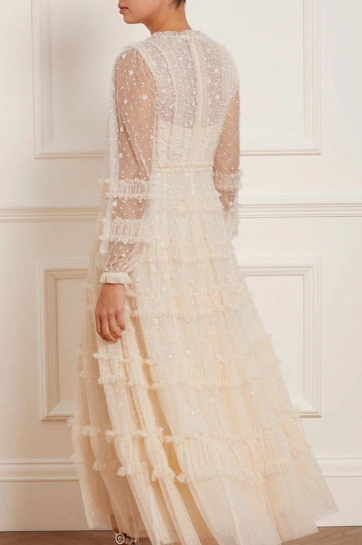 Top 10 ✔️ Needle & Thread Holding LTD Violet Shimmer Ankle Gown 👩 Womenswear 🎉 10 Needle & Thread Holding LTD Violet Shimmer Ankle Gown Womenswear