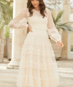 Top 10 ✔️ Needle & Thread Holding LTD Violet Shimmer Ankle Gown 👩 Womenswear 🎉 19 Needle & Thread Holding LTD Violet Shimmer Ankle Gown Womenswear