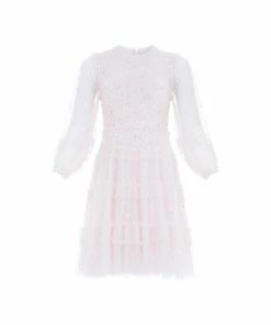 Needle & Thread Holding LTD Womenswear Violet Shimmer Micro Mini Dress