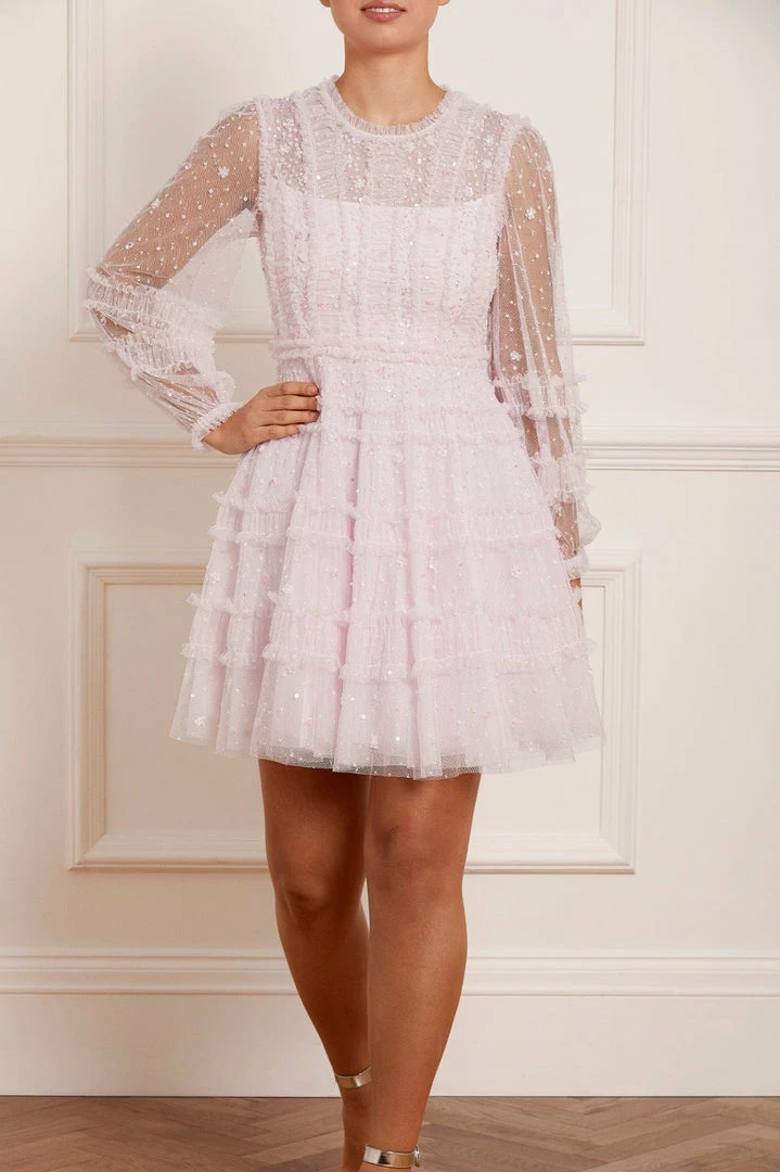 Flash Sale β¨ Needle & Thread Holding LTD π© Womenswear Violet Shimmer Micro Mini π Dress π 5 Needle & Thread Holding LTD Womenswear Violet Shimmer Micro Mini Dress