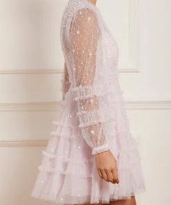 Flash Sale β¨ Needle & Thread Holding LTD π© Womenswear Violet Shimmer Micro Mini π Dress π 14 Needle & Thread Holding LTD Womenswear Violet Shimmer Micro Mini Dress