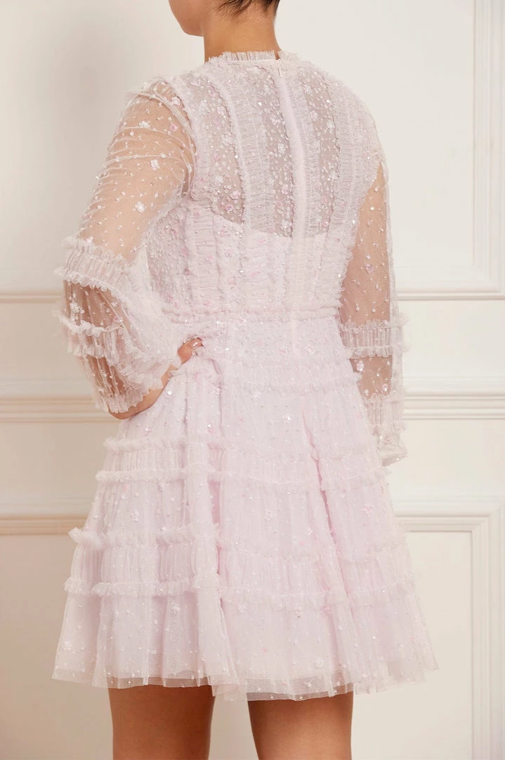 Flash Sale β¨ Needle & Thread Holding LTD π© Womenswear Violet Shimmer Micro Mini π Dress π 10 Needle & Thread Holding LTD Womenswear Violet Shimmer Micro Mini Dress