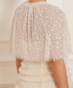 Needle & Thread Holding LTD Womenswear Violet Shimmer Short Cape