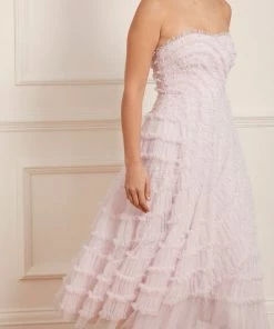 Needle & Thread Holding LTD Womenswear Violet Shimmer Strapless Corset Ballerina Dress