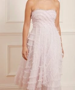 Needle & Thread Holding LTD Womenswear Violet Shimmer Strapless Corset Ballerina Dress