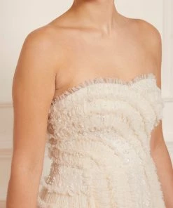 Needle & Thread Holding LTD Violet Shimmer Strapless Corset Gown