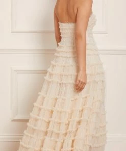 Needle & Thread Holding LTD Violet Shimmer Strapless Corset Gown