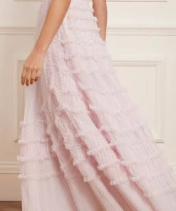 Needle & Thread Holding LTD Womenswear Violet Shimmer Strapless Corset Gown