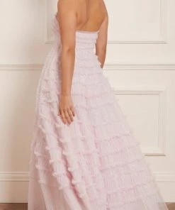 Needle & Thread Holding LTD Womenswear Violet Shimmer Strapless Corset Gown