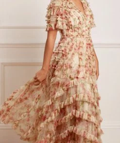 Needle & Thread Holding LTD Womenswear Waltzing Blooms Grace Ankle Gown