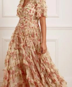 Needle & Thread Holding LTD Womenswear Waltzing Blooms Grace Ankle Gown