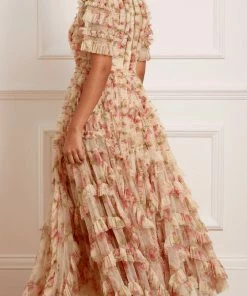 Needle & Thread Holding LTD Womenswear Waltzing Blooms Grace Ankle Gown
