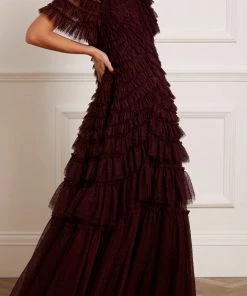 Needle & Thread Holding LTD Willow Ruffle Gown Womenswear