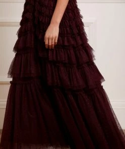 Needle & Thread Holding LTD Willow Ruffle Gown Womenswear