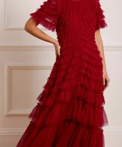 Needle & Thread Holding LTD Willow Ruffle Gown Womenswear
