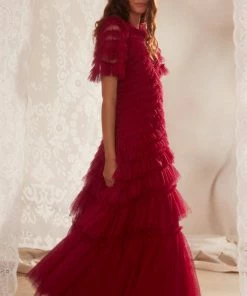 Needle & Thread Holding LTD Willow Ruffle Gown Womenswear