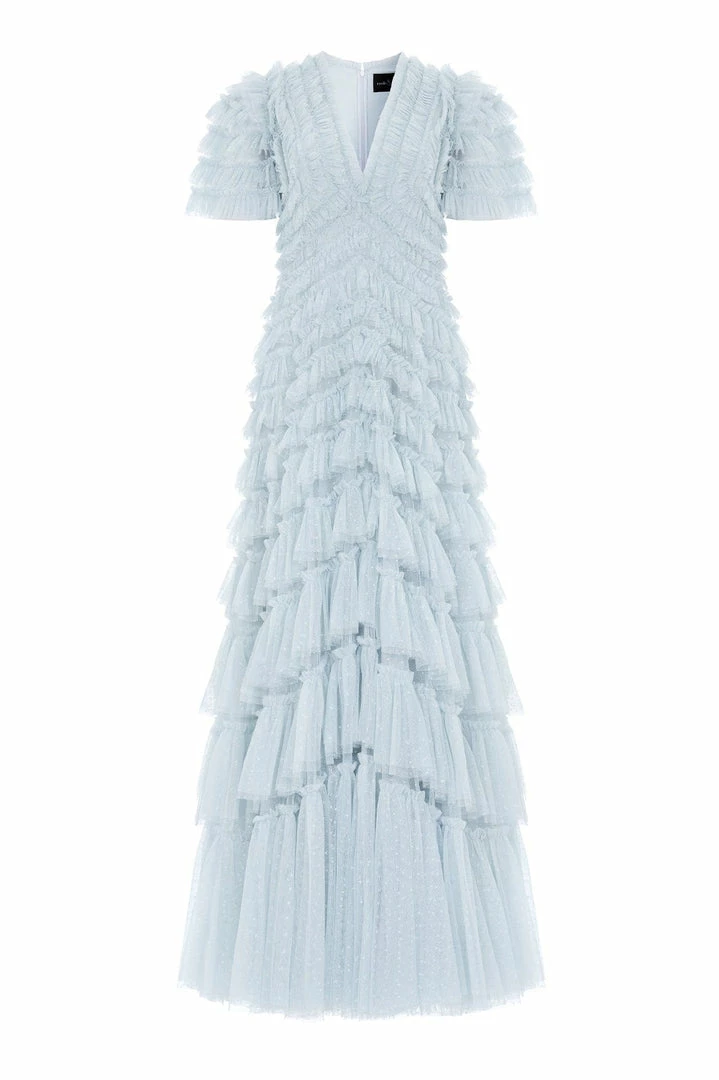 Best Sale ๐ Needle & Thread Holding LTD ๐ฉ Womenswear Willow Ruffle V-Neck Gown ๐ฅฐ 4 Needle & Thread Holding LTD Womenswear Willow Ruffle V-Neck Gown