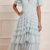 Needle & Thread Holding LTD Womenswear Willow Ruffle V-Neck Gown