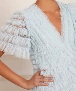 Best Sale ๐ Needle & Thread Holding LTD ๐ฉ Womenswear Willow Ruffle V-Neck Gown ๐ฅฐ 12 Needle & Thread Holding LTD Womenswear Willow Ruffle V-Neck Gown