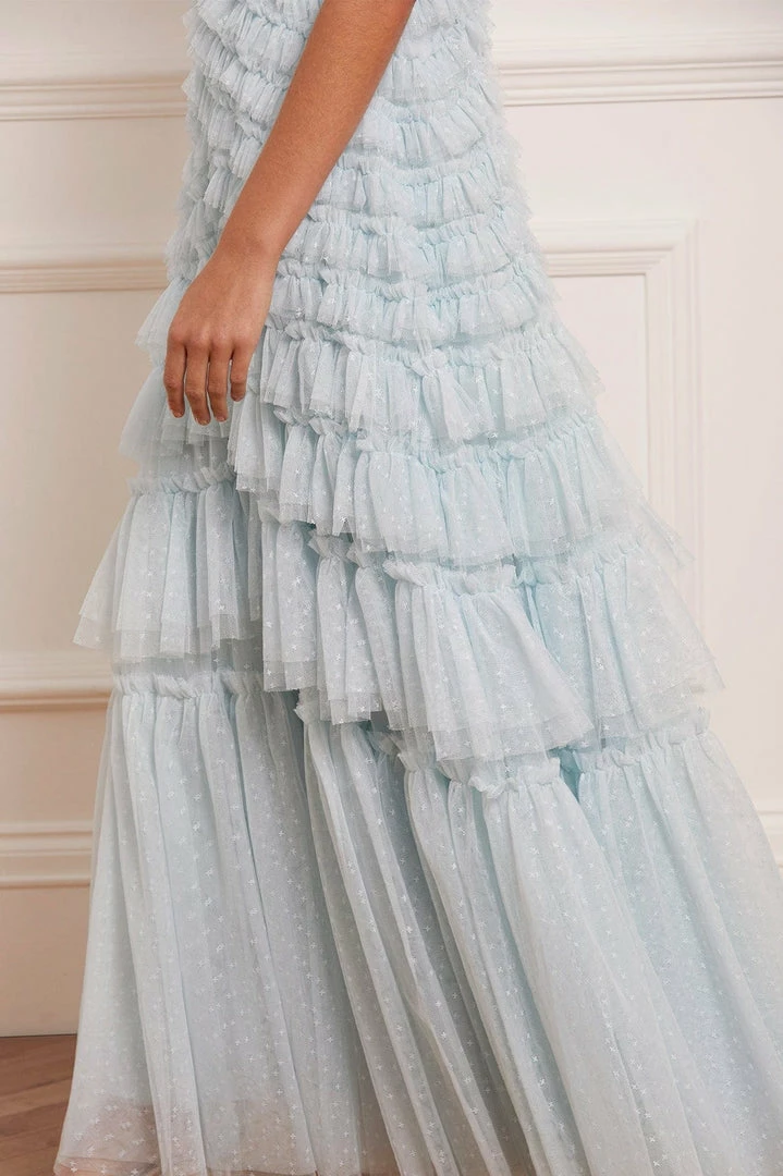 Best Sale ๐ Needle & Thread Holding LTD ๐ฉ Womenswear Willow Ruffle V-Neck Gown ๐ฅฐ 8 Needle & Thread Holding LTD Womenswear Willow Ruffle V-Neck Gown