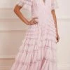 Needle & Thread Holding LTD Willow Ruffle V-Neck Gown Womenswear