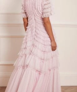 Needle & Thread Holding LTD Willow Ruffle V-Neck Gown Womenswear